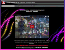 Tablet Screenshot of cinemaremagnum.es